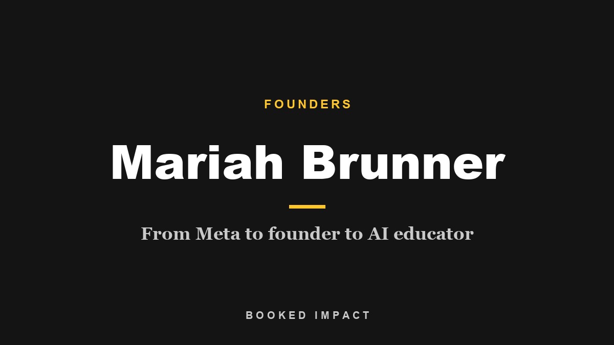 Mariah Brunner, founder and AI educator