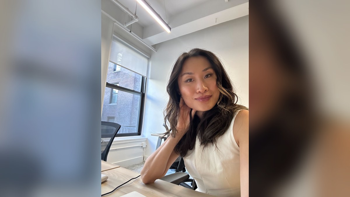 Nina Liu, founder and CEO of Bevyl, at her desk in New York